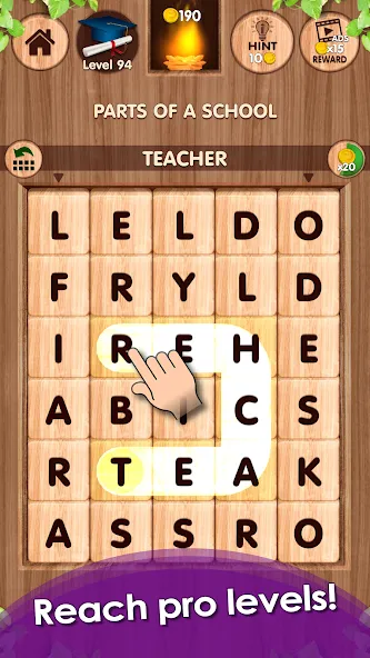 Falling Word Games - Addictive (Фоллинг Уорд Геймс) [МОД Много денег] APK Android Screenshot 4