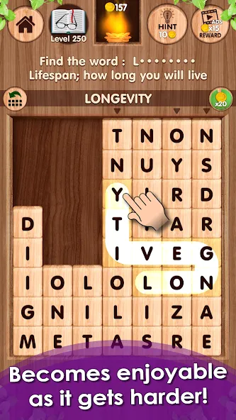 Falling Word Games - Addictive (Фоллинг Уорд Геймс) [МОД Много денег] APK Android Screenshot 5