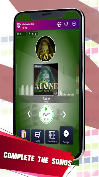 Guitarist 2: Guitar Music Game (Гитарист про) [МОД Premium] APK Android Screenshot 4