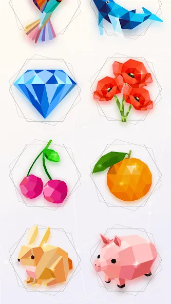 Love Poly: Puzzle Jigsaw (Лав Поли) [МОД Бесконечные монеты] APK Android Screenshot 1