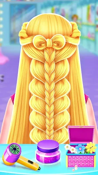 Braided Hair Salon Girls Games [МОД Много денег] APK Android Screenshot 1