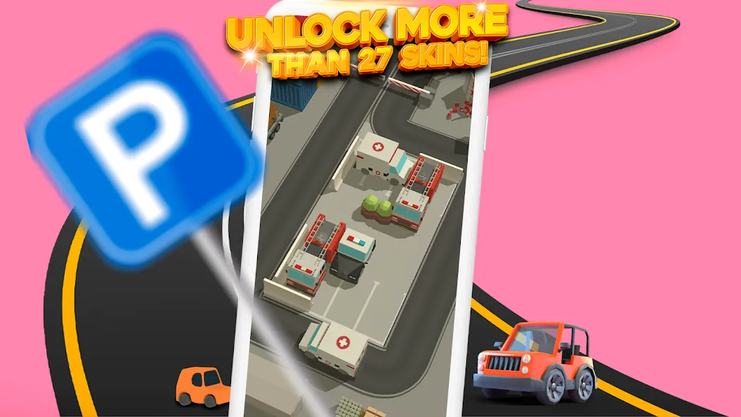 Parking Jam 3D (Парковочный затор 3D) [МОД Все открыто] APK Android Screenshot 3