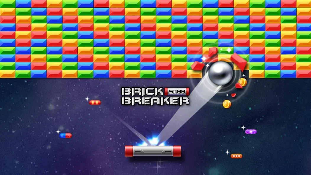 Brick Breaker Star: Space King [МОД Unlocked] APK Android Screenshot 1