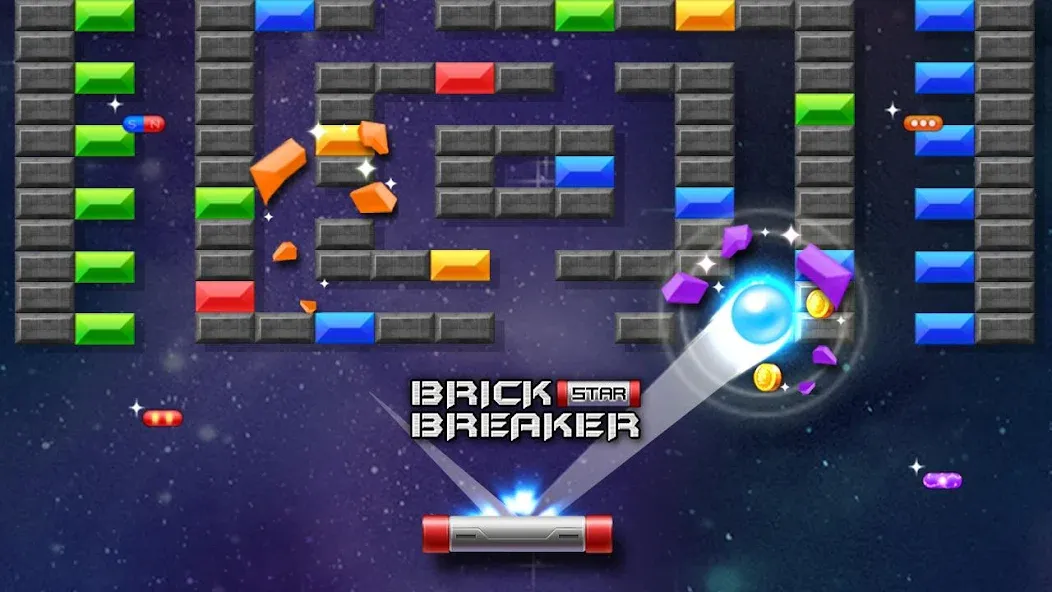 Brick Breaker Star: Space King [МОД Unlocked] APK Android Screenshot 3
