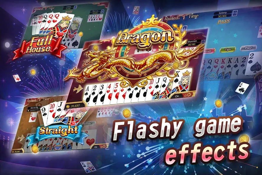 Fun Big 2 Taiwan: Card Craze (Фан Биг 2 Тайвань) [МОД Меню] APK Android Screenshot 2