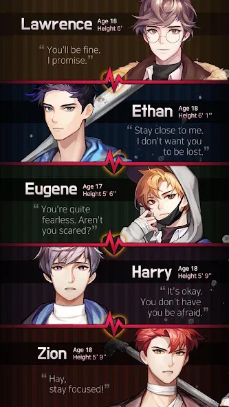 Dangerous Fellows:Otome Dating [МОД Меню] APK Android Screenshot 3