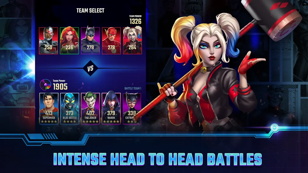 DC Heroes & Villains: Match 3 [МОД Меню] APK Android Screenshot 2