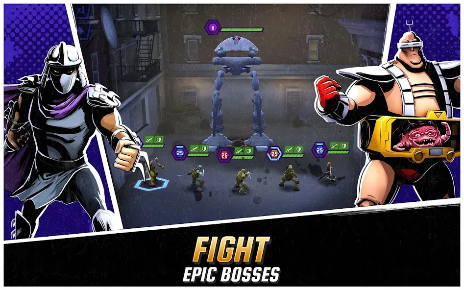 Ninja Turtles: Legends [МОД Бесконечные монеты] APK Android Screenshot 2