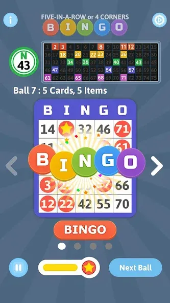 Bingo Mania - Light Bingo Game (Бинго Мания) [МОД Все открыто] APK Android Screenshot 3