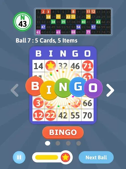 Bingo Mania - Light Bingo Game (Бинго Мания) [МОД Все открыто] APK Android Screenshot 5