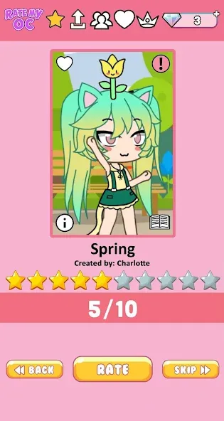 Rate My OC (Рейт Май ОК) [МОД Бесконечные монеты] APK Android Screenshot 3