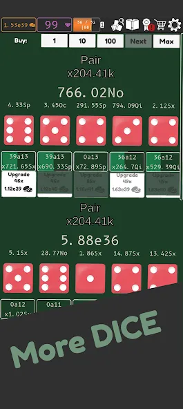Idle Dice 2 (Айдл Дайс 2) [МОД Unlocked] APK Android Screenshot 4