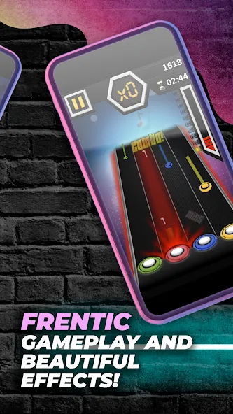 Guitar Hero Game: EDM Music (ЭДМ) [МОД Меню] APK Android Screenshot 3