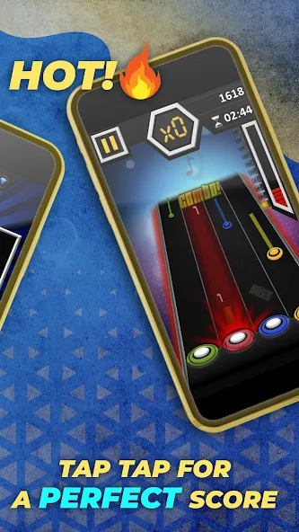 Guitar Hero Mobile: Music Game (Гитар Хиро Мобайл) [МОД Меню] APK Android Screenshot 3