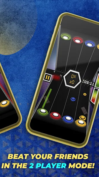 Guitar Hero Mobile: Music Game (Гитар Хиро Мобайл) [МОД Меню] APK Android Screenshot 4