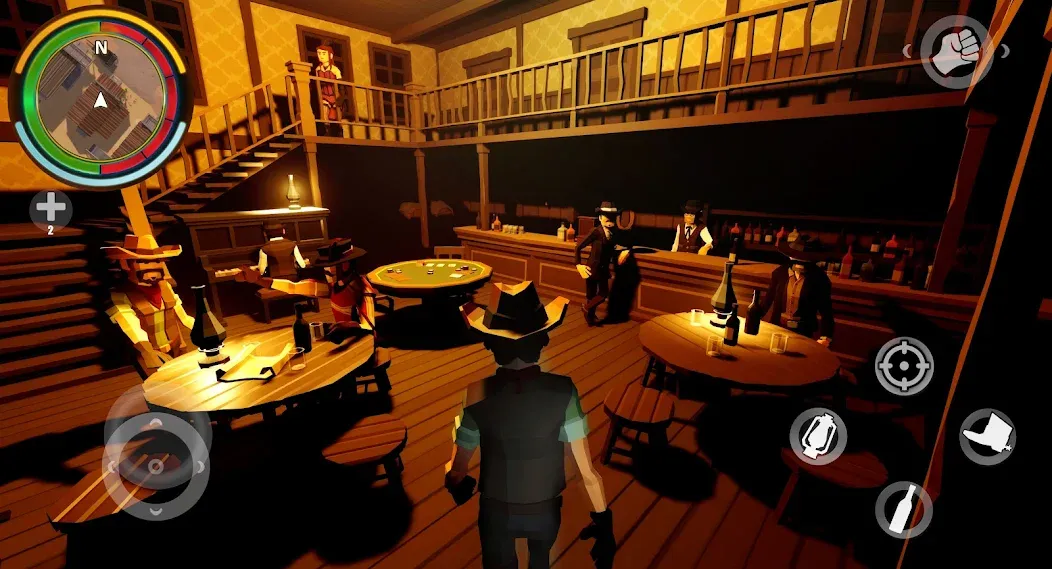 West Cowboy Western Polygon [МОД Бесконечные монеты] APK Android Screenshot 2