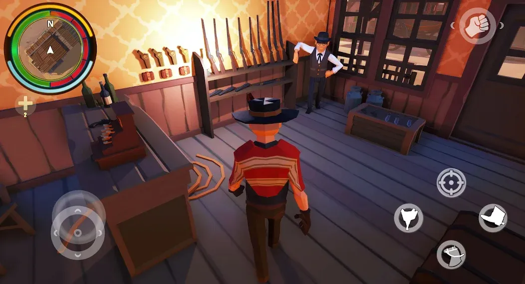 West Cowboy Western Polygon [МОД Бесконечные монеты] APK Android Screenshot 3