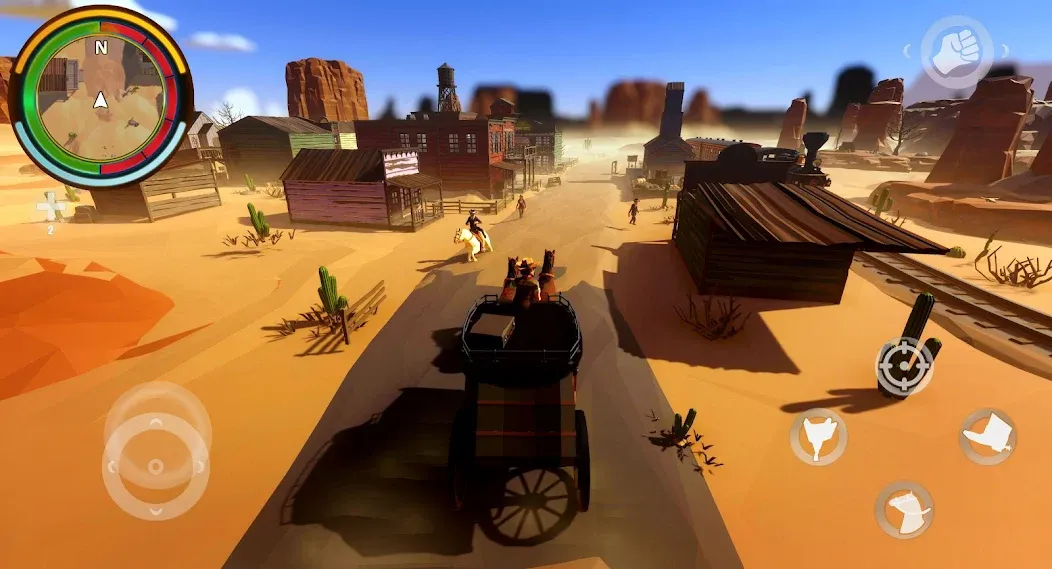 West Cowboy Western Polygon [МОД Бесконечные монеты] APK Android Screenshot 4