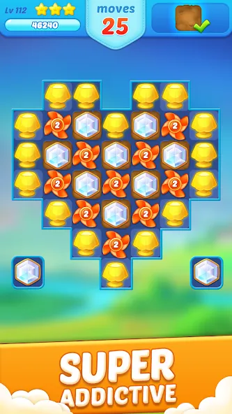 Jewel Crush™ - Match 3 Legend [МОД Unlocked] APK Android Screenshot 1