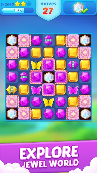 Jewel Crush™ - Match 3 Legend [МОД Unlocked] APK Android Screenshot 4