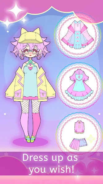 Moon's Closet dress up game [МОД Все открыто] APK Android Screenshot 2