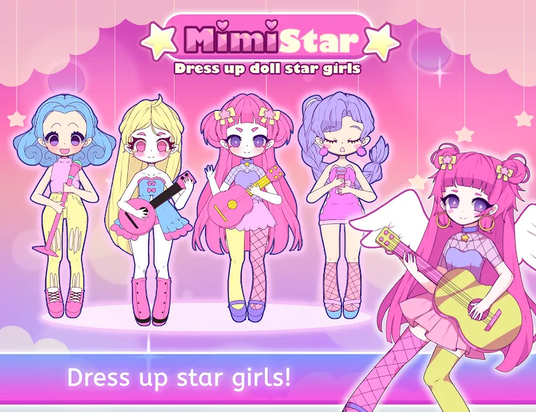Mimistar dress up chibi doll (Министар) [МОД Меню] APK Android Screenshot 1