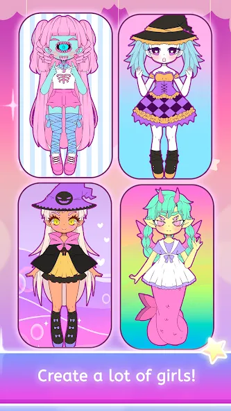 Mimistar dress up chibi doll (Министар) [МОД Меню] APK Android Screenshot 4