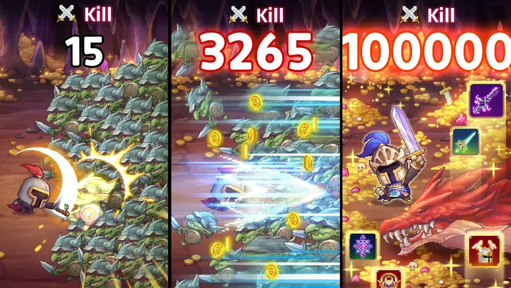 Retro Hero Mr Kim : Idle RPG [МОД Premium] APK Android Screenshot 1