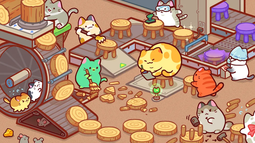 Kitty Cat Tycoon (Китти Кэт Тайкун) [МОД Меню] APK Android Screenshot 1