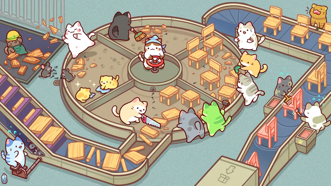 Kitty Cat Tycoon (Китти Кэт Тайкун) [МОД Меню] APK Android Screenshot 3