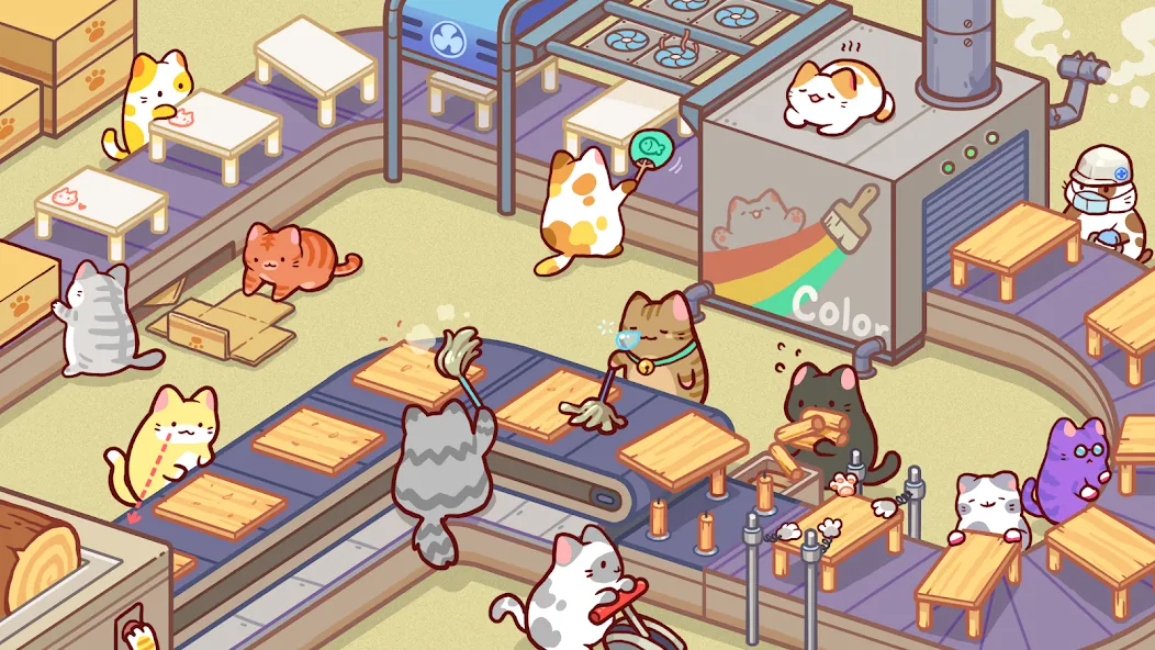 Kitty Cat Tycoon (Китти Кэт Тайкун) [МОД Меню] APK Android Screenshot 4