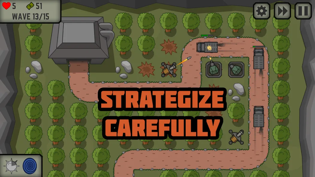 Tactical War: Tower Defense [МОД Premium] APK Android Screenshot 1