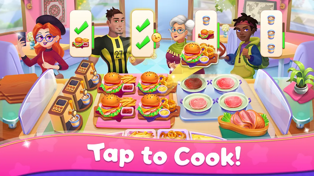 Mom's Kitchen : Cooking Games [МОД Unlocked] APK Android Screenshot 3