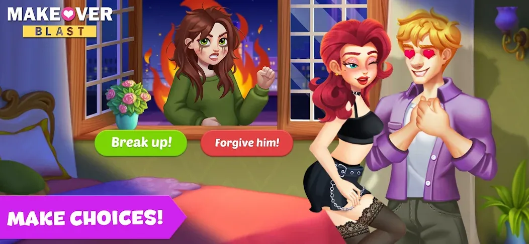 Makeover Blast: Dressup Salon (Мейковер Бласт) [МОД Много денег] APK Android Screenshot 1