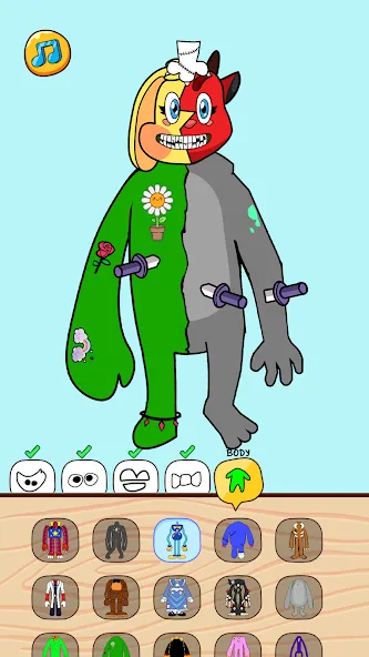 Monster Mix and Match ASMR (Микс Монстер) [МОД Много денег] APK Android Screenshot 3