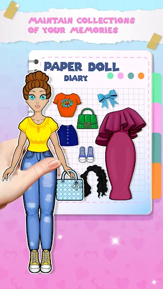Paper Doll Dress up Games [МОД Бесконечные монеты] APK Android Screenshot 2