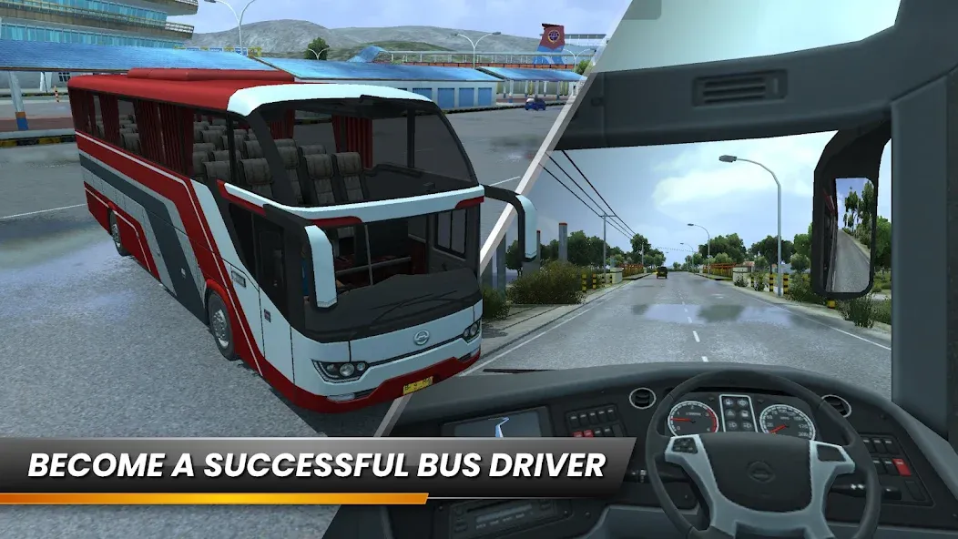 Bus Simulator Indonesia (Бус Симулятор Индонезия) [МОД Бесконечные монеты] APK Android Screenshot 1