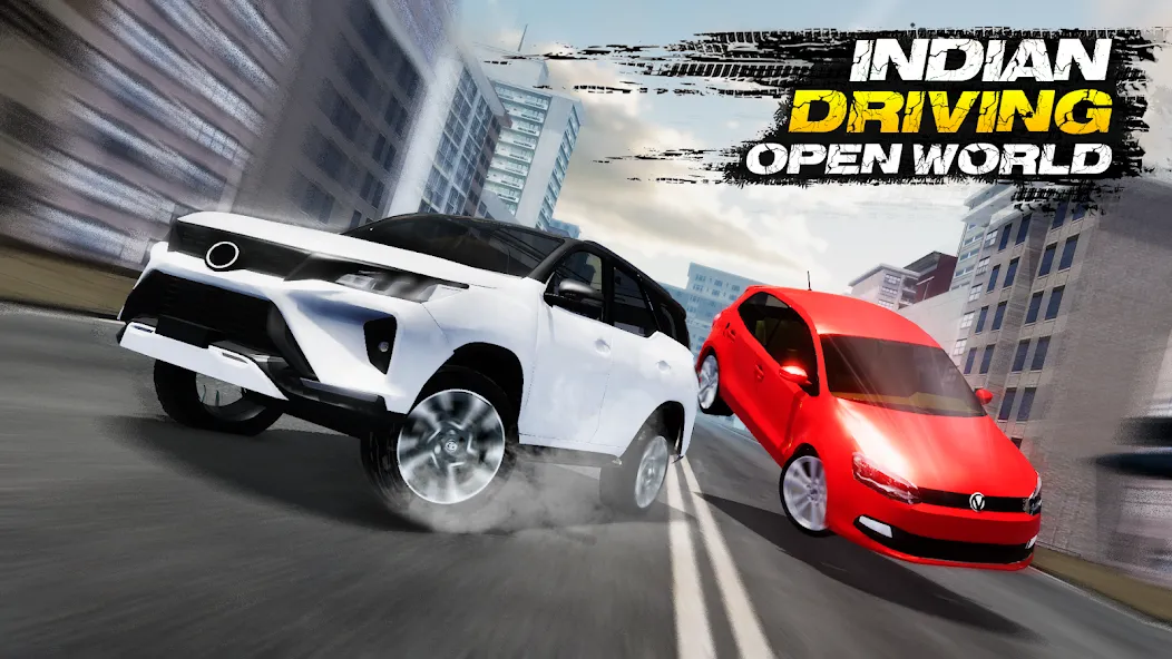 Indian Driving Open World (Индийское Вождение Открытый Мир) [МОД Unlocked] APK Android Screenshot 1