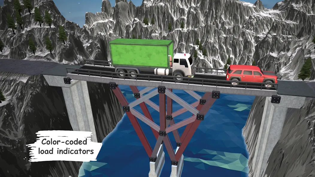 Bridgezz: Bridge Construction (Бриджзз) [МОД Mega Pack] APK Android Screenshot 2