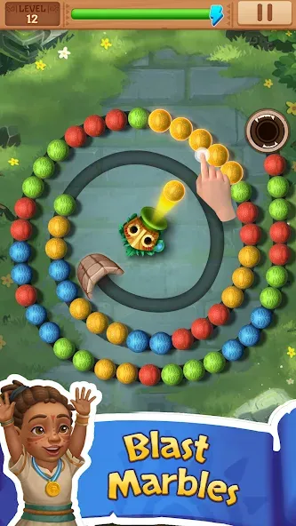 Island Adventure Jungle  Blast (Марбл Пазл) [МОД Unlocked] APK Android Screenshot 1