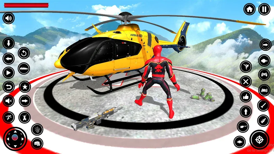 Flying Spider Rope Hero Fight (Флайинг Спайдер Роп Хиро Файт) [МОД Все открыто] APK Android Screenshot 3