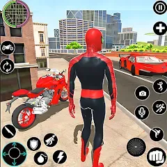 Flying Spider Rope Hero Fight (Флайинг Спайдер Роп Хиро Файт) [МОД Все открыто] APK Android