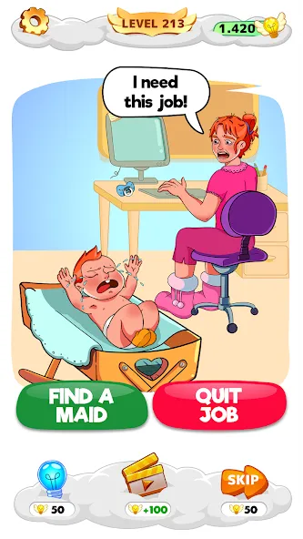 Help Me: Tricky Brain Puzzles (Хелп Ми) [МОД Бесконечные монеты] APK Android Screenshot 3