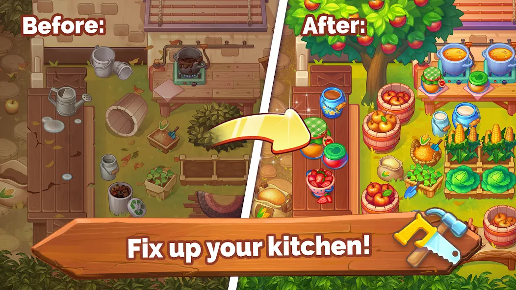 Farming Fever - Cooking game [МОД Много денег] APK Android Screenshot 2