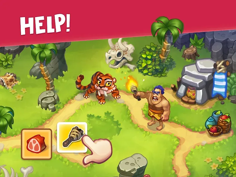 Tribe Dash - Time management (Трайб Дэш) [МОД Меню] APK Android Screenshot 1