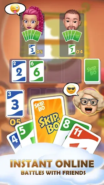 Skip-Bo (кип) [МОД Бесконечные монеты] APK Android Screenshot 2