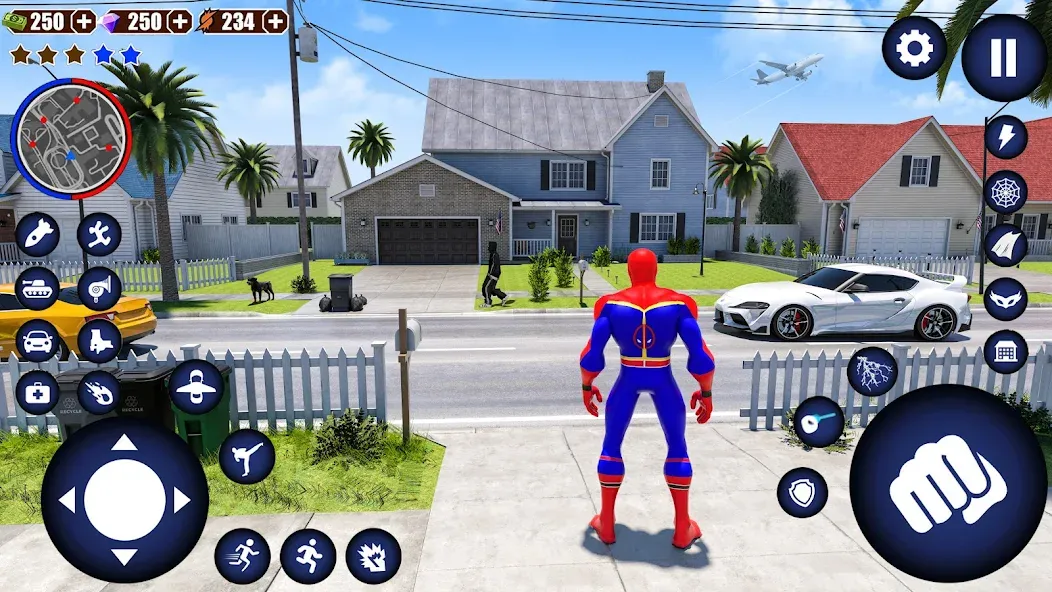 Flying Superhero Robot Games (Флайинг Супергерой Робот Игры) [МОД Premium] APK Android Screenshot 4