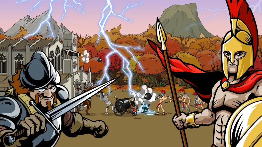 Age of War 2 (Эйдж оф Вор 2) [МОД Premium] APK Android Screenshot 4