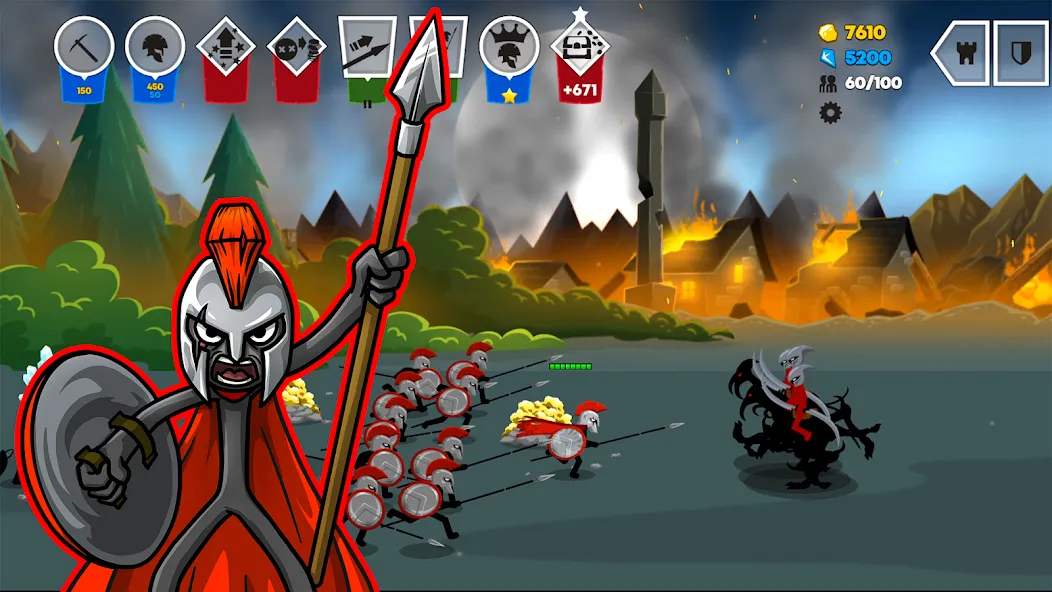 Stick War: Saga (Стик Вар 3) [МОД Много денег] APK Android Screenshot 3