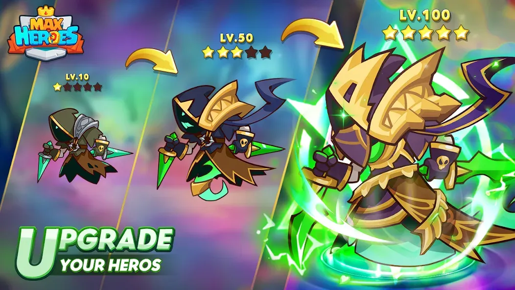 Max Heroes : Casual Idle RPG (Макс Герои) [МОД Меню] APK Android Screenshot 3
